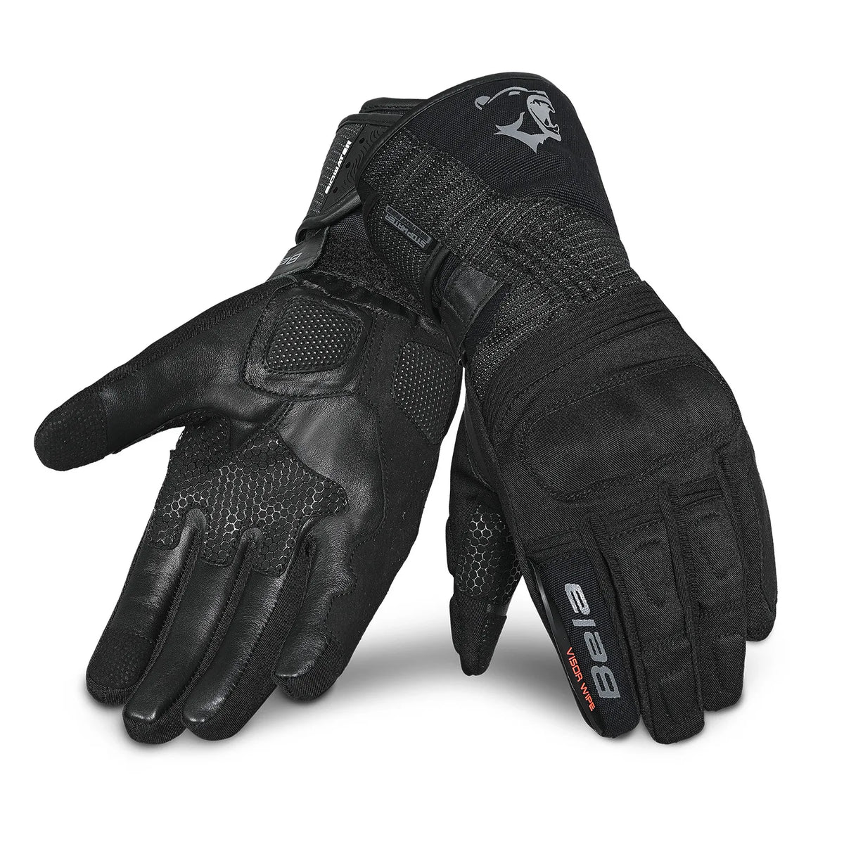 BELA STORM WP GUANTI DI MOTO INVERNO NERO 