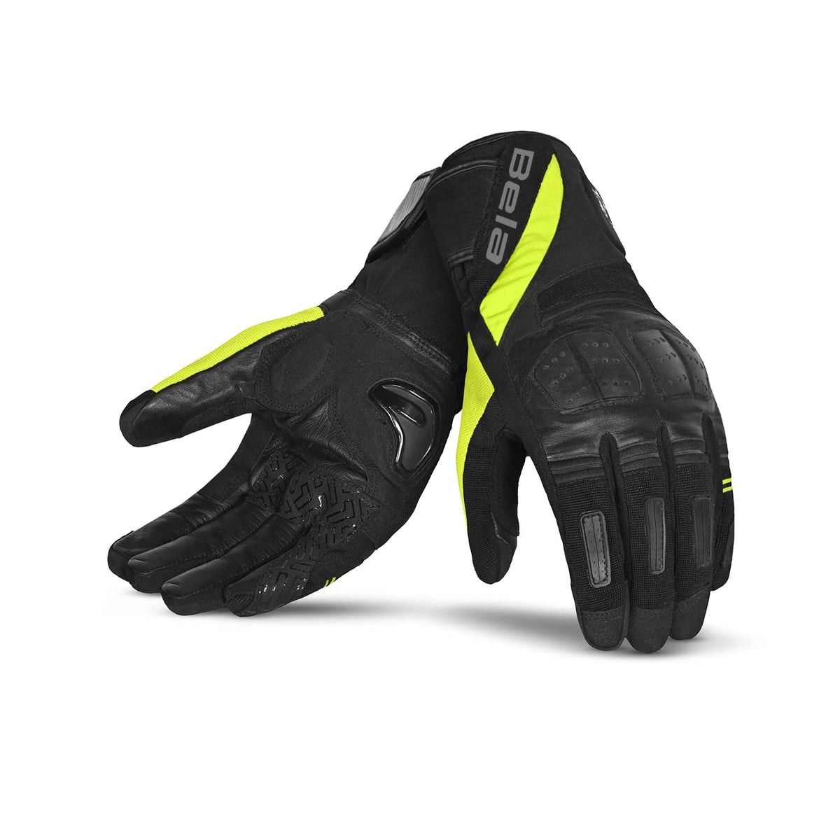 BELA HIGHWAY GUANTI DONNA INVERNALI FLUOR NERO GIALLO 