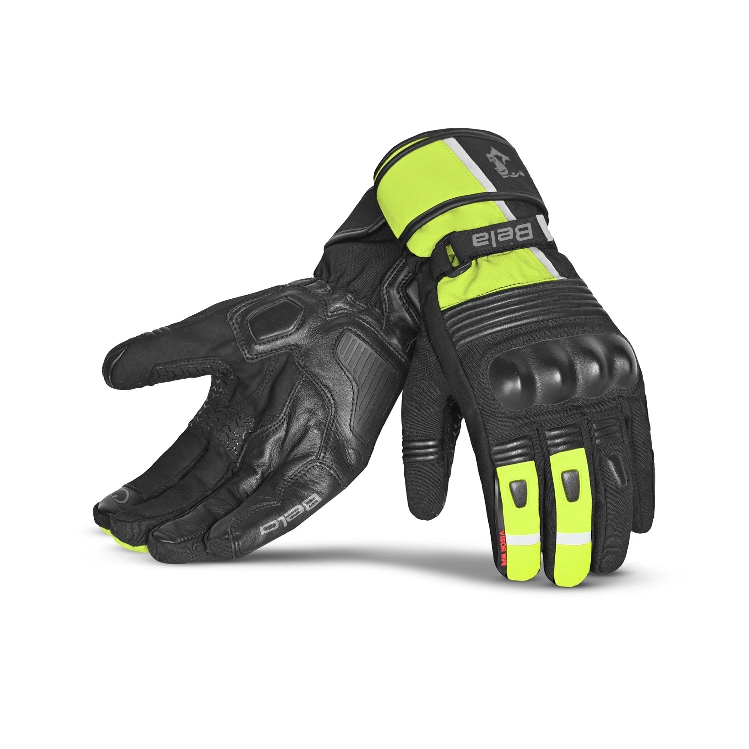 BELA ICE WINTER WP GUANTI DONNA MOTO FLUOR NERO GIALLO 
