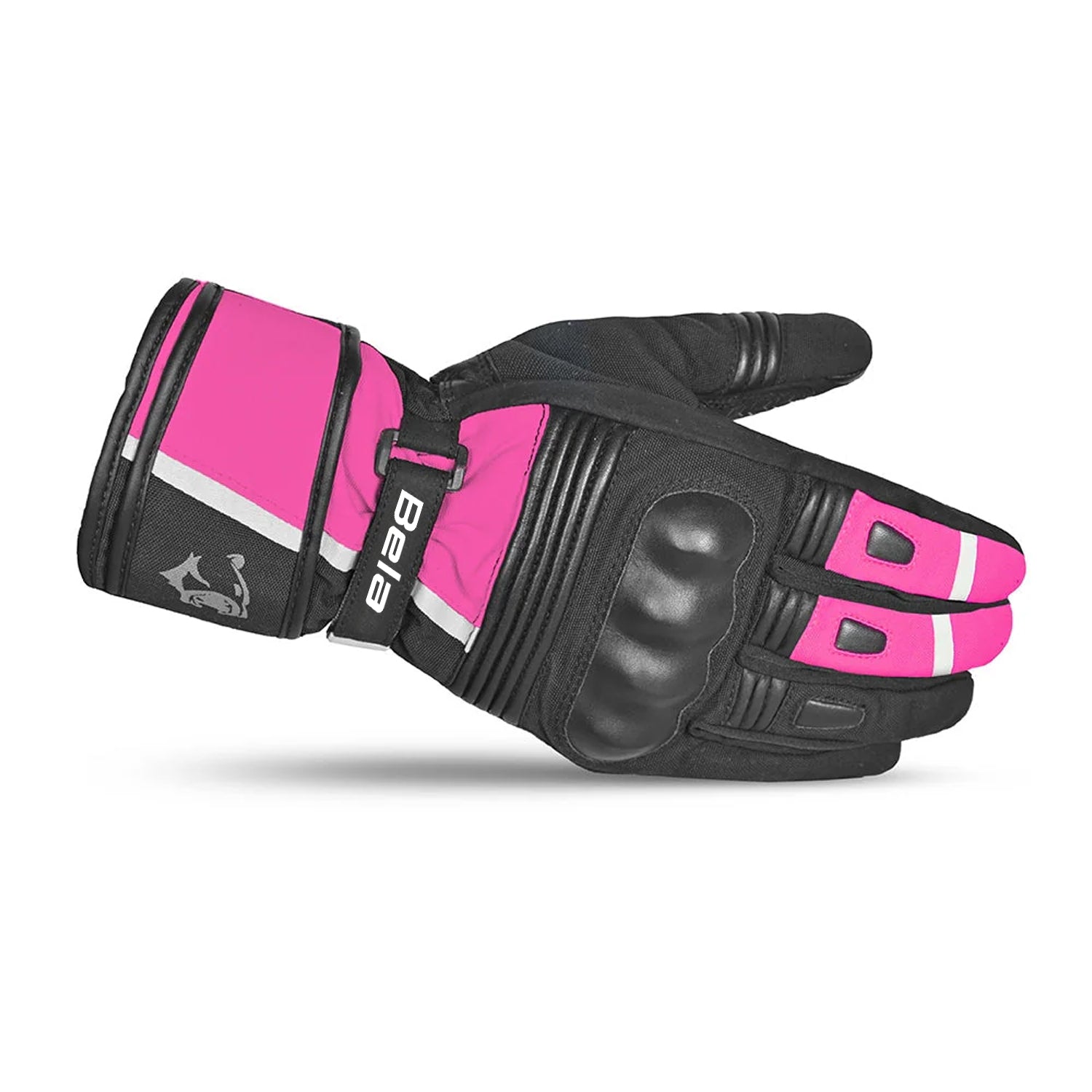 BELA ICE WINTER WP GUANTI DONNA MOTO NERO ROSA 