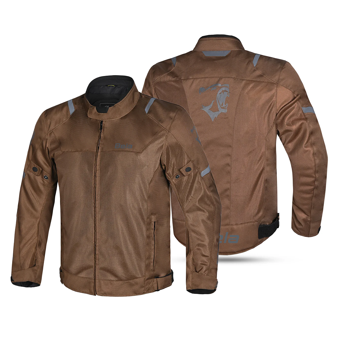 BELA MESH PRO GIACCA UOMO MOTO IN TESSUTO MARRONE 
