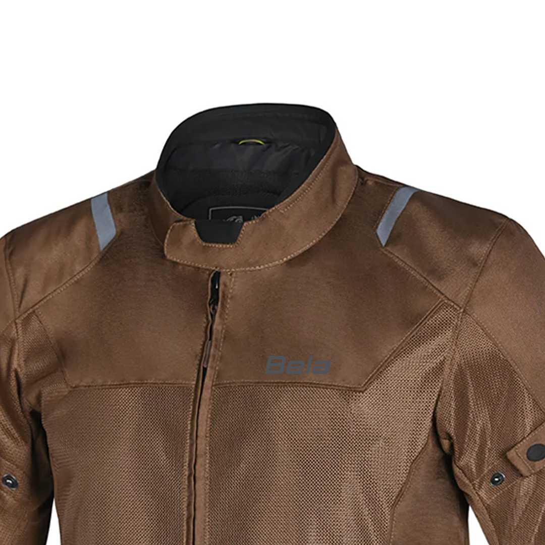 BELA MESH PRO GIACCA UOMO MOTO IN TESSUTO MARRONE 