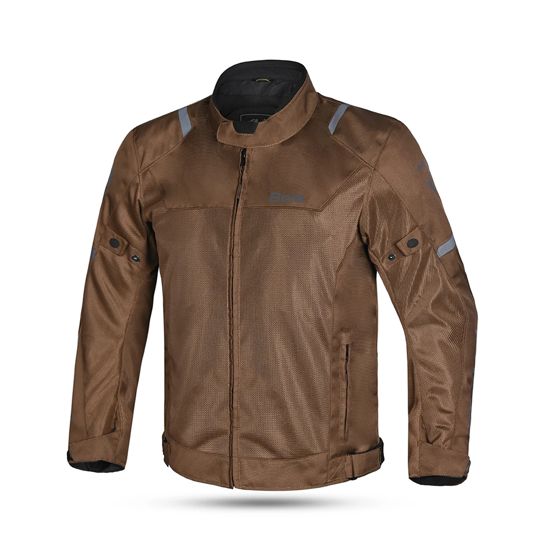 BELA MESH PRO GIACCA UOMO MOTO IN TESSUTO MARRONE 
