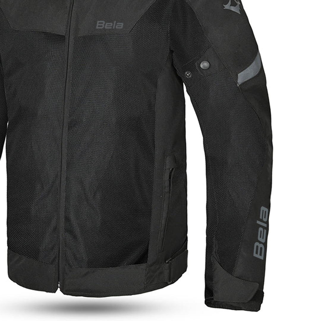 BELA MESH PRO GIACCA UOMO MOTO IN TESSUTO TRAFORATO ESTIVA NERO 