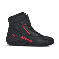 BELA MISSION WP STIVALI MOTO UOMO NERO ROSSO 