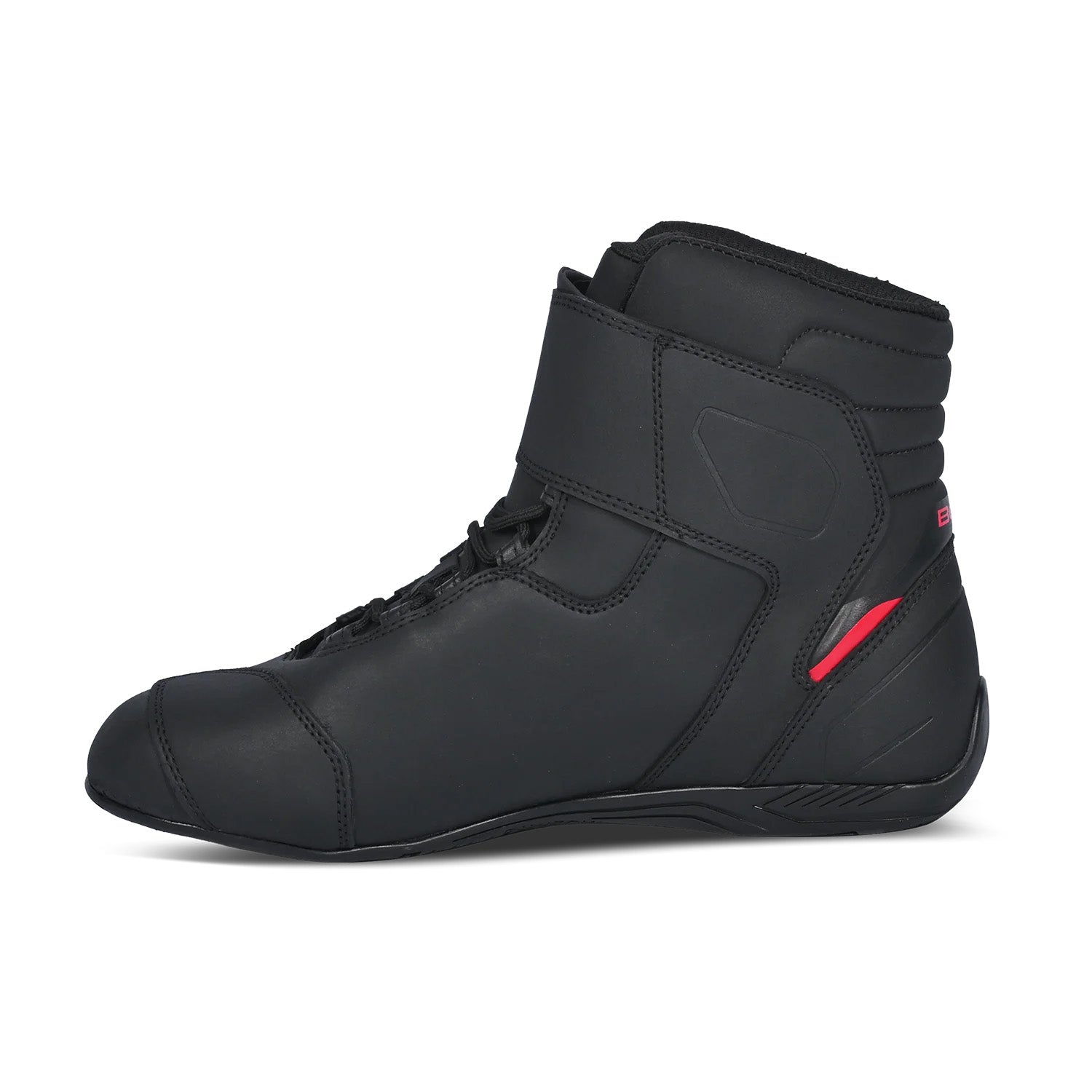 BELA MISSION WP STIVALI MOTO UOMO NERO ROSSO 