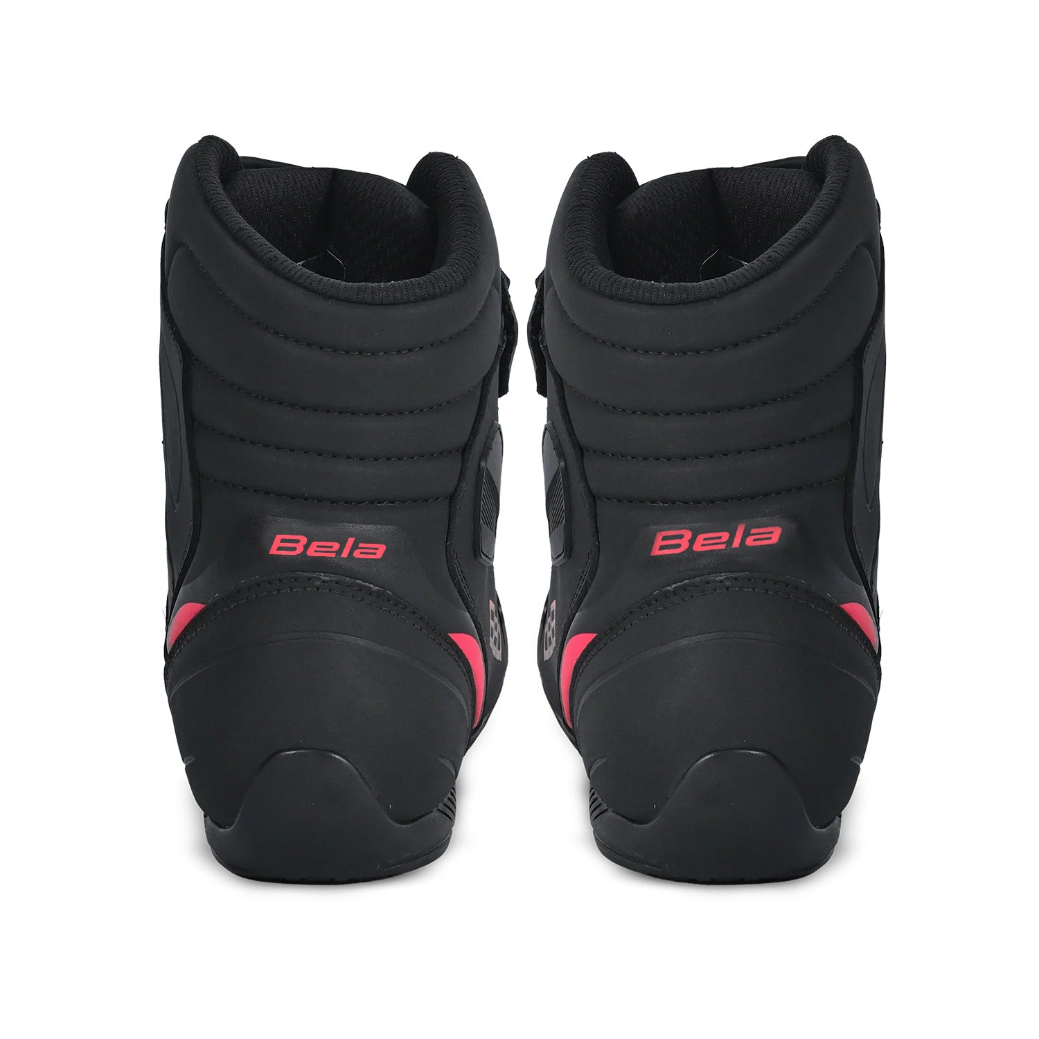 BELA MISSION WP STIVALI MOTO UOMO NERO ROSSO 