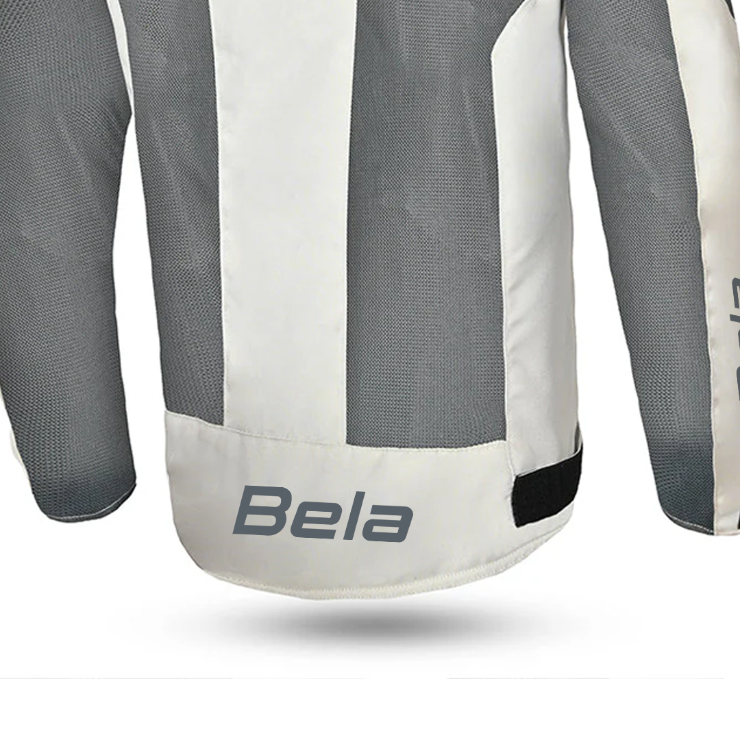BELA MESH PRO GIACCA UOMO MOTO IN TESSUTO TRAFORATO ESTIVA GHIACCIO/GRIGIO 