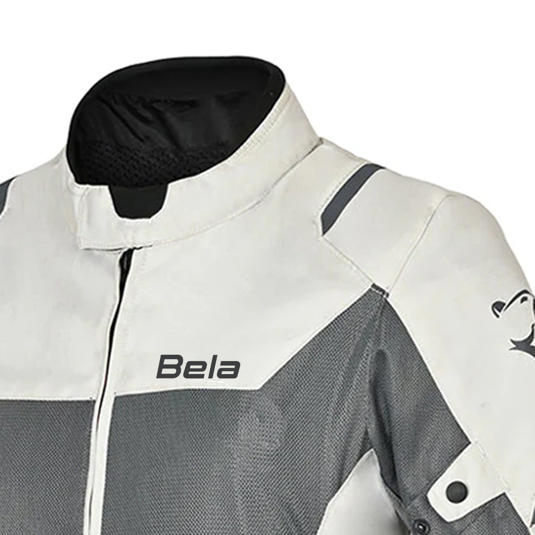 BELA MESH PRO GIACCA UOMO MOTO IN TESSUTO TRAFORATO ESTIVA GHIACCIO/GRIGIO 