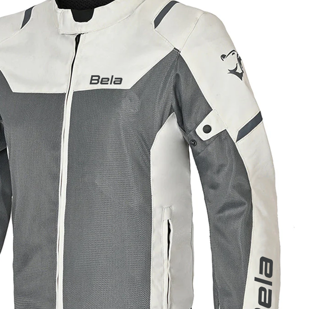 BELA MESH PRO GIACCA UOMO MOTO IN TESSUTO TRAFORATO ESTIVA GHIACCIO/GRIGIO 