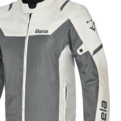 BELA MESH PRO GIACCA UOMO MOTO IN TESSUTO TRAFORATO ESTIVA GHIACCIO/GRIGIO 