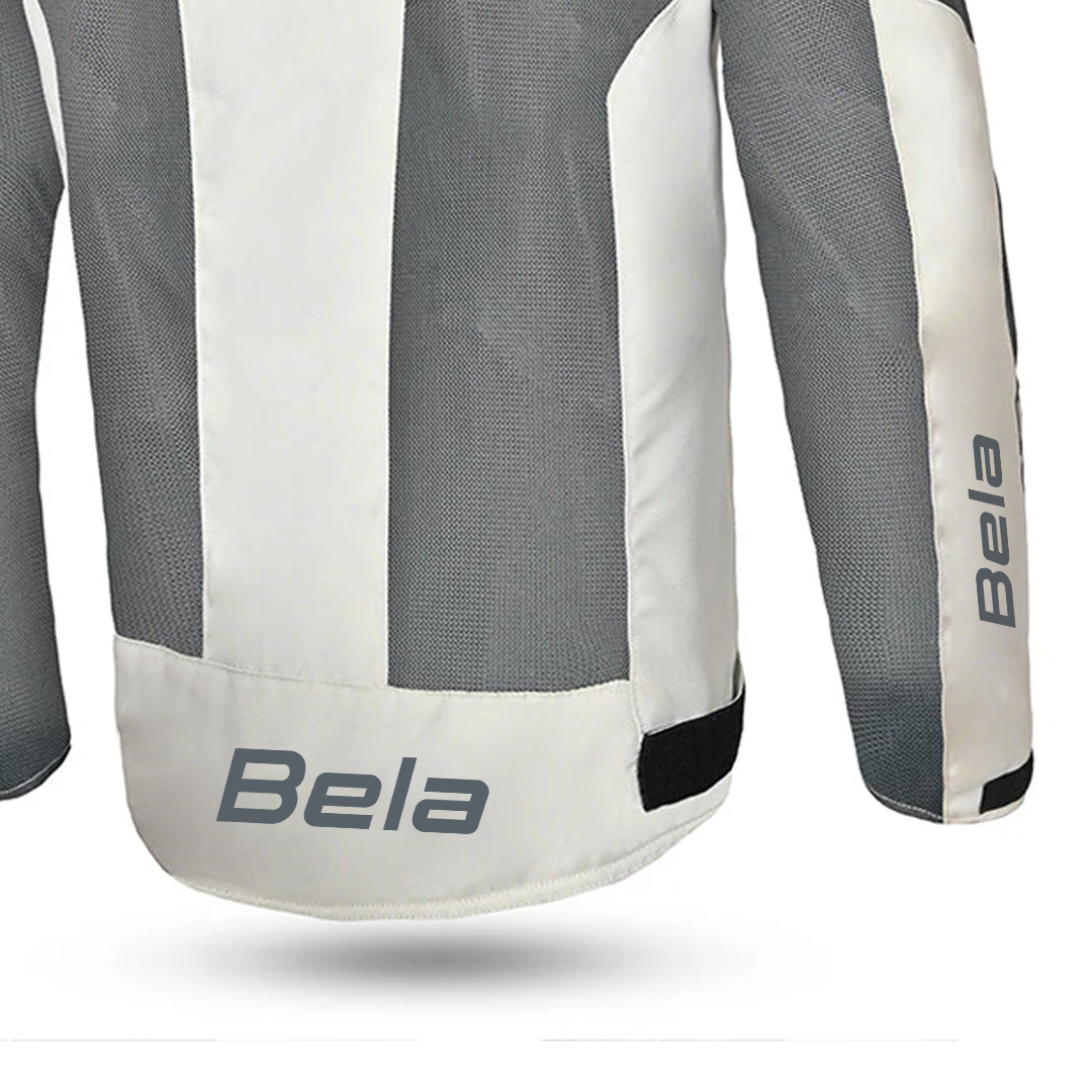 BELA MESH PRO GIACCA UOMO MOTO IN TESSUTO TRAFORATO ESTIVA GHIACCIO/GRIGIO 