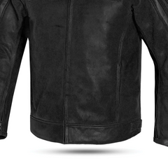 BELA NIGHT HAWK GIACCA MOTO IN PELLE NERO GRIGIO 