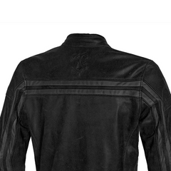 BELA NIGHT HAWK GIACCA MOTO IN PELLE NERO GRIGIO 