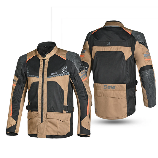 BELA ONSAKER GIACCA TRE STRATI TOURING UOMO SABBIA NERO ARANCIONE – Yamoto.it