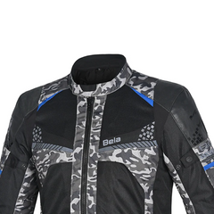 BELA ONSAKER GIACCA TRE STRATI TOURING UOMO NERO BLU CAMO 