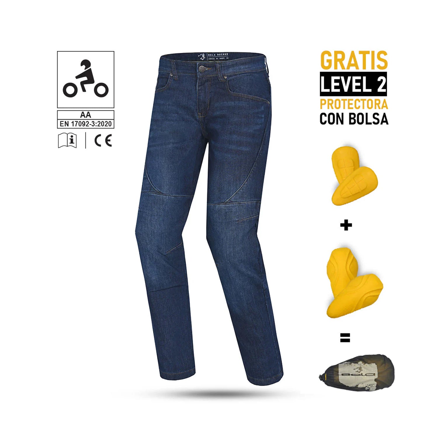 BELA ROCKER PANTALONI UOMO JEANS BLU 