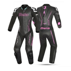 BELA ROCKET 1PC TUTA DONNA PELLE CANGURO MIX NERO ROSA 