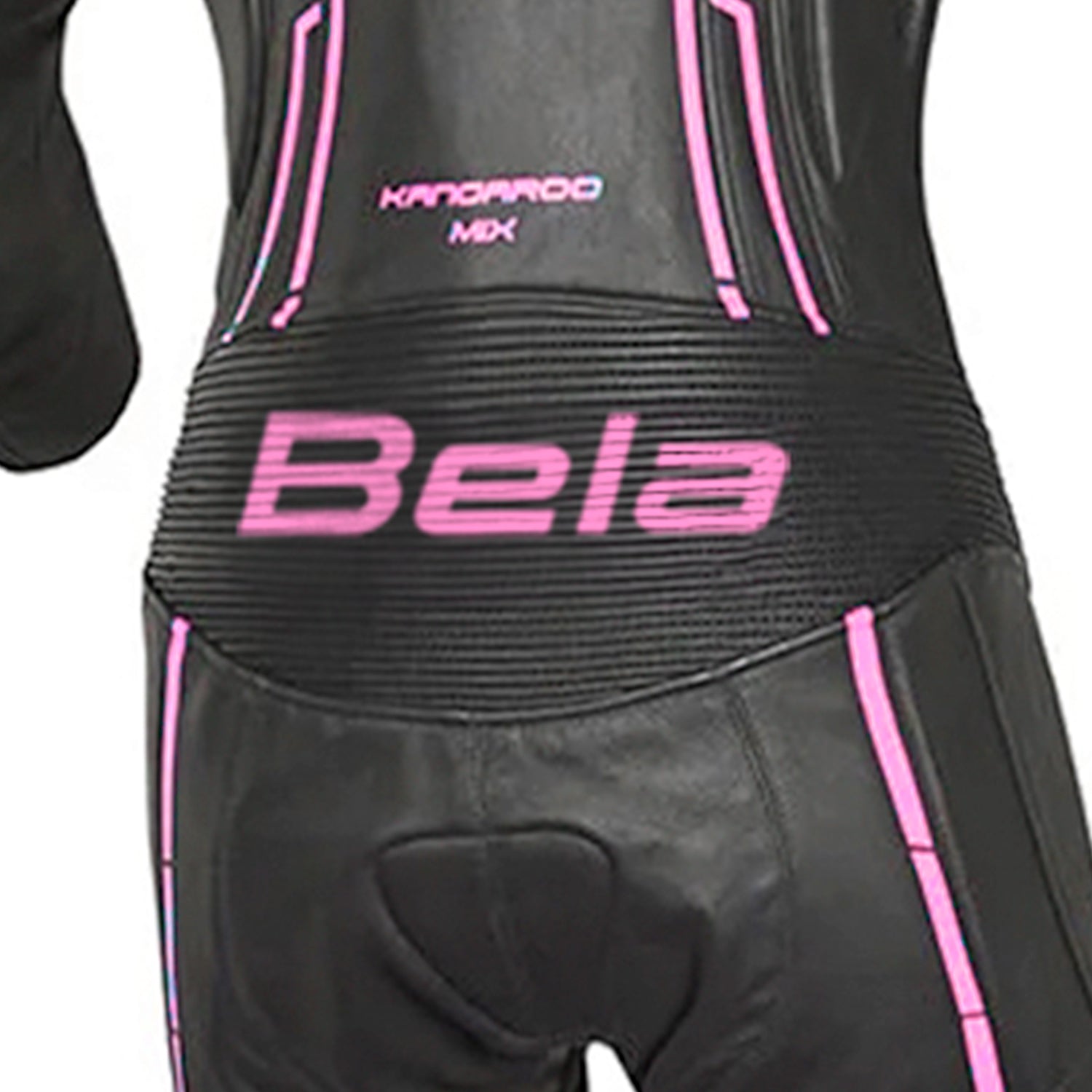 BELA ROCKET 1PC TUTA DONNA PELLE CANGURO MIX NERO ROSA 