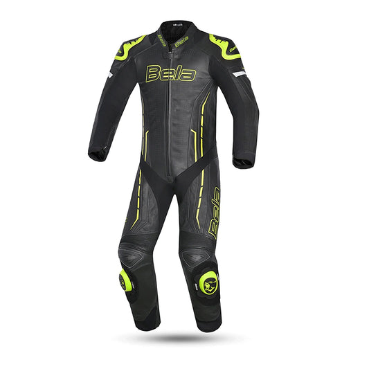 BELA ROCKET KANGROO MIX 1PC TUTA UOMO PELLE  NERO GIALLO – Yamoto.it