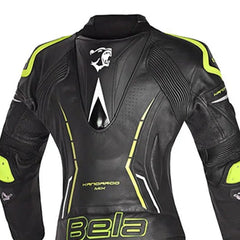 BELA ROCKET 2PC TUTA DONNA IN PELLE CANGURO MIX NERO GIALLO 
