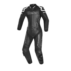 BELA ROCKET 2PC TUTA DONNA PELLE CANGURO MIX GRIGIO NERO 