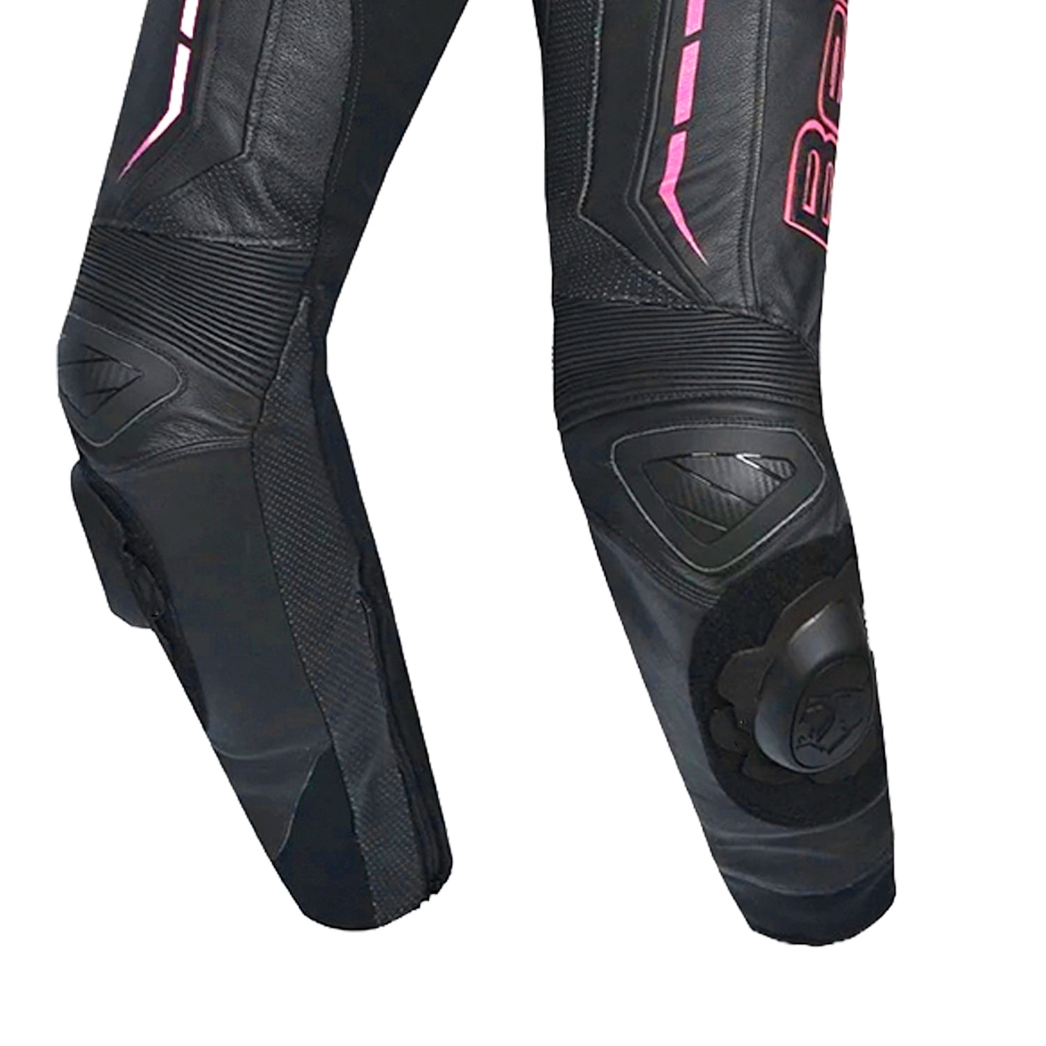 BELA ROCKET KANGROO MIX 2PC TUTA DONNA IN PELLE BIANCO NERO ROSA 