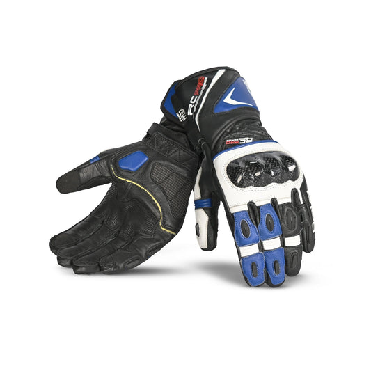 BELA ROCKET LUNGO GUANTO MOTOCICLISTA NERO/BLUE/BIANCO – Yamoto.it