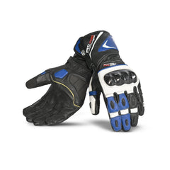 BELA ROCKET LONG GUANTO MOTOCICLISTA NERO/BLUE/BIANCO 