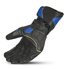 BELA ROCKET LONG GUANTO MOTOCICLISTA NERO/BLUE/BIANCO 