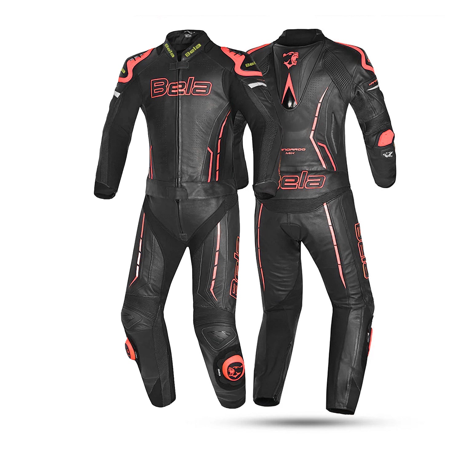 BELA ROCKET MIX KANGROO 2 PC MOTO TUTE UOMO NERO ROSSO ANTRACITA 