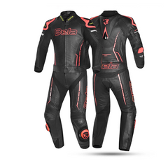 BELA ROCKET MIX KANGROO 2 PC MOTO TUTE UOMO NERO ROSSO ANTRACITA 