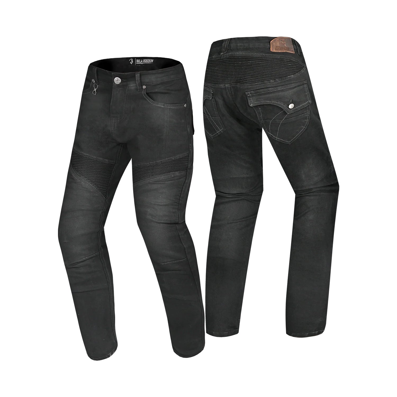 BELA ROSEKIN PANTALONI DONNA VAQUERIO JEANS NERO 