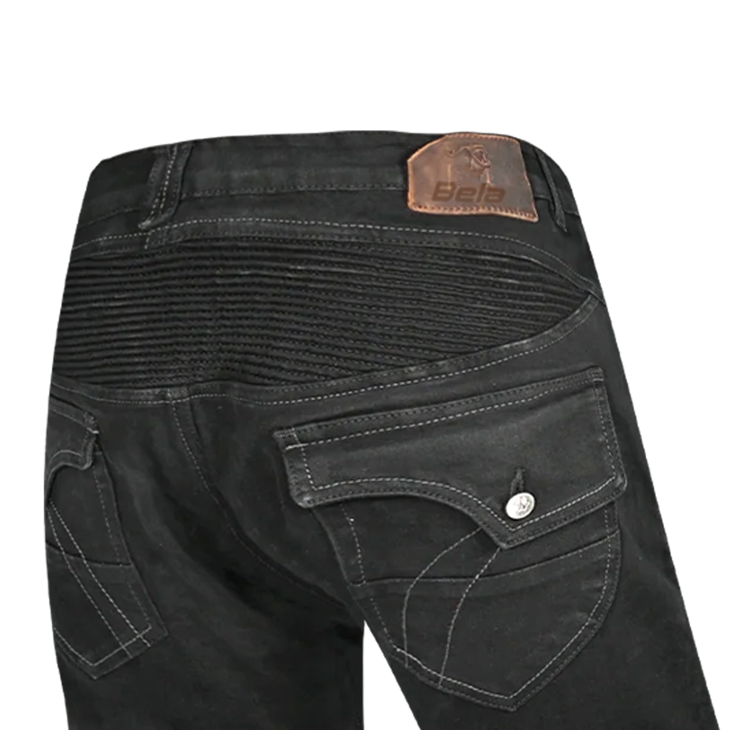 BELA ROSEKIN PANTALONI DONNA VAQUERIO JEANS NERO 