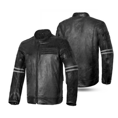 BELA ROYAL RIDER VINTAGE GIACCA IN VINTAGE NERO GRIGIO 