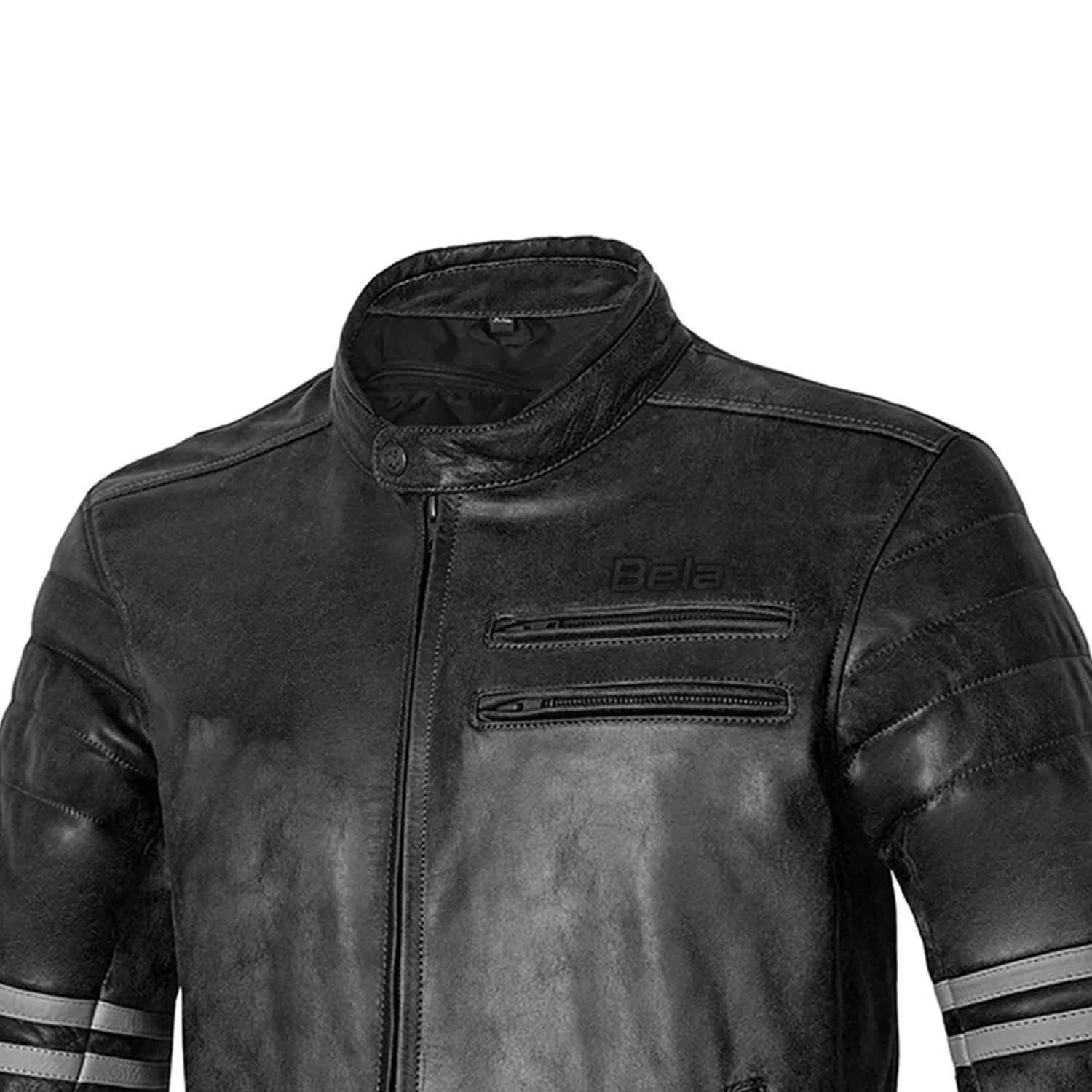 BELA ROYAL RIDER VINTAGE GIACCA IN VINTAGE NERO GRIGIO 