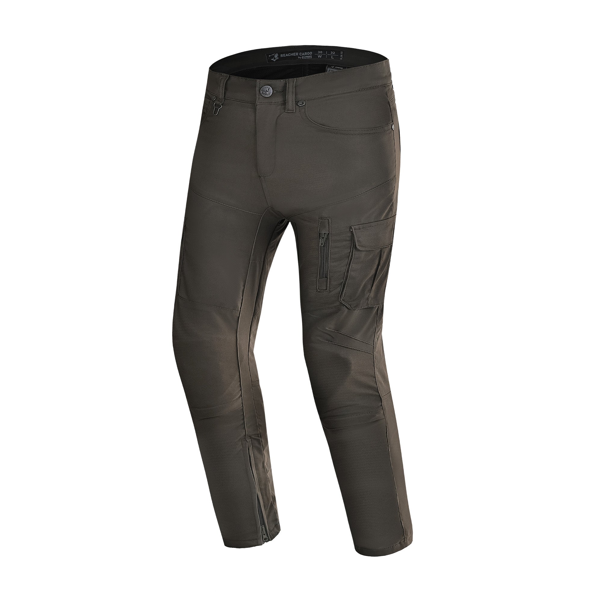 BELA REACHER LAYER CARGO 32L PANTALONI DI MOTO UOMO OLIVE VERDE 