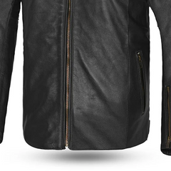 BELA GIACCA PELLE STARK 4 STAGIONI NERO/GRIS 