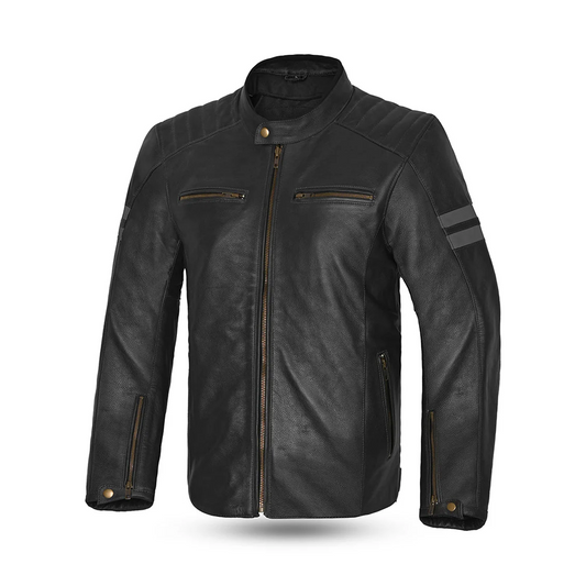 BELA GIACCA PELLE STARK 4 STAGIONI NERO/GRIS – Yamoto.it