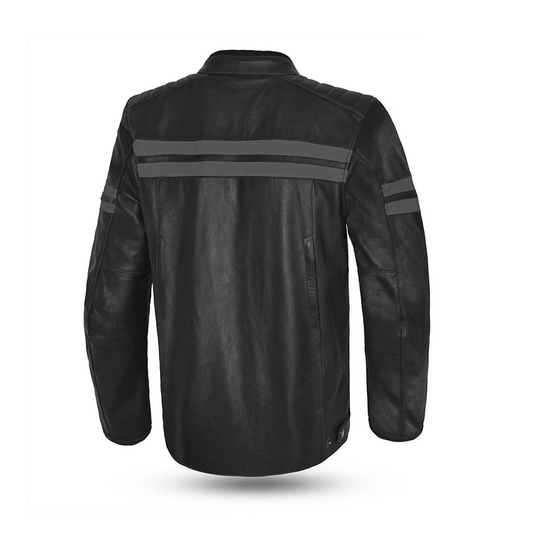 BELA GIACCA PELLE STARK 4 STAGIONI NERO/GRIS – Yamoto.it
