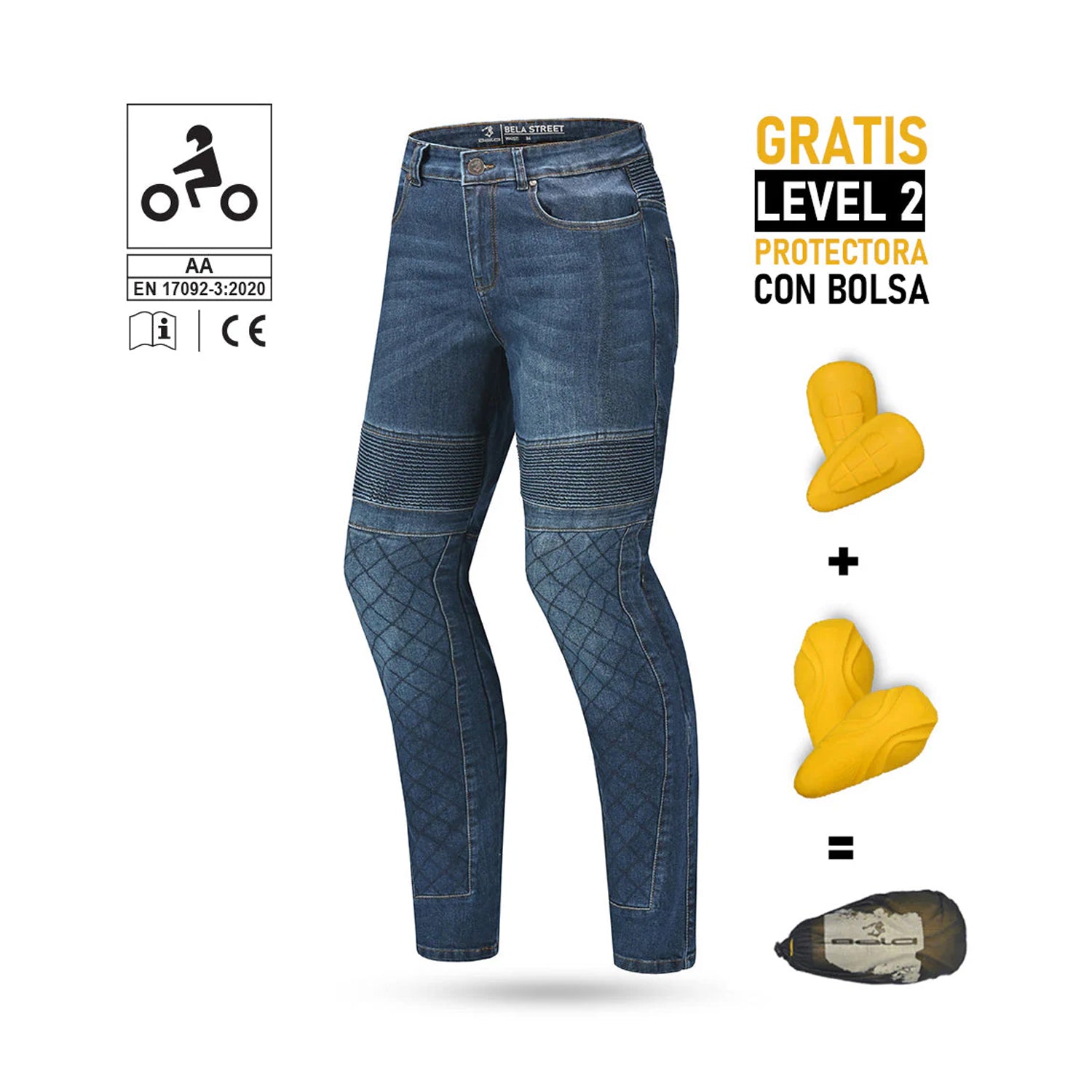BELA STREET LADY PANTALONI DONNA JEANS BLU 