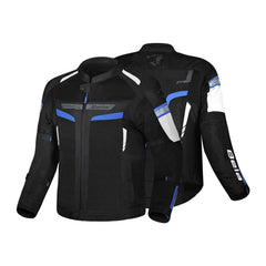 BELA SPRINTER GIACCA DI MOTO TESSUTO UOMO NERO BLU 