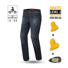 BELA TOUGH RIDER PANTALONI UOMO VINRAGE JEANS CASUALE BLU 