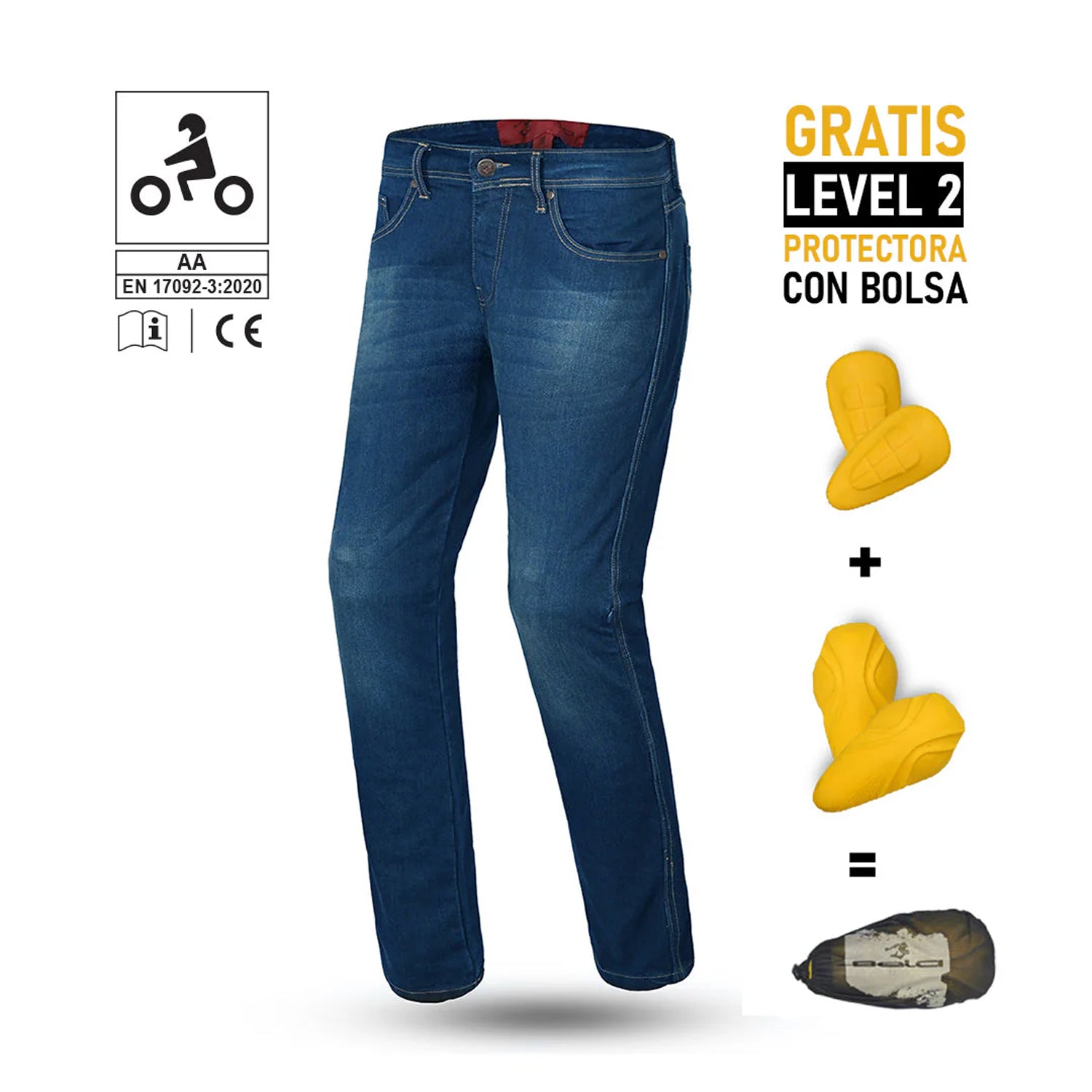 BELA TOUGH RIDER PANTALONI UOMO VINTAGE JEANS BLU 