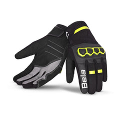 BELA TRACKER GUANTI DONNA INVERNALI MOTO NERO/GIALLO 