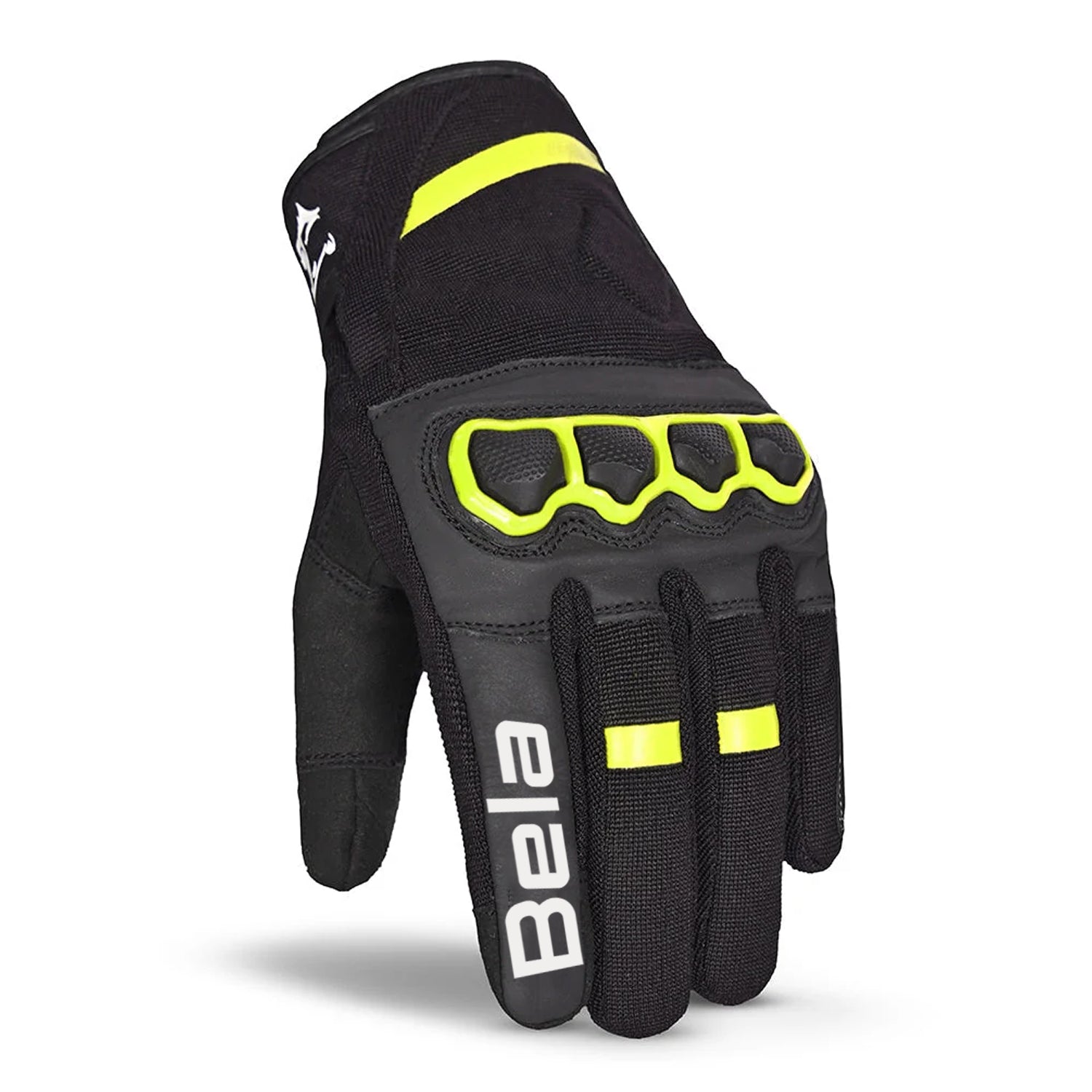 BELA TRACKER GUANTI DONNA INVERNALI MOTO NERO/GIALLO 