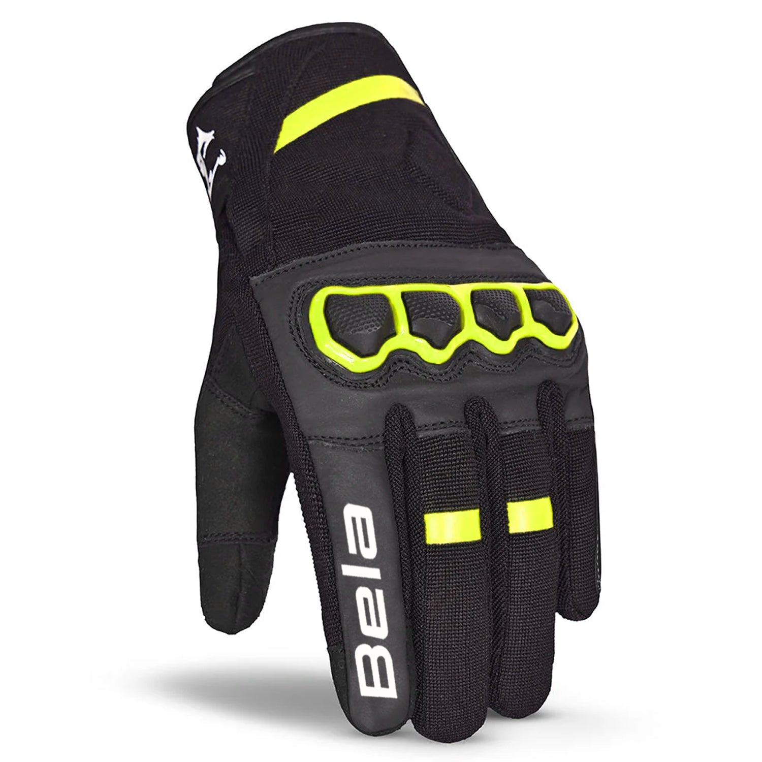 BELA TRACKER GUANTI UOMO INVERNALI MOTO NERO/GIALLO FLUOR 