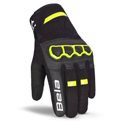 BELA TRACKER GUANTI UOMO INVERNALI MOTO NERO/GIALLO FLUOR 