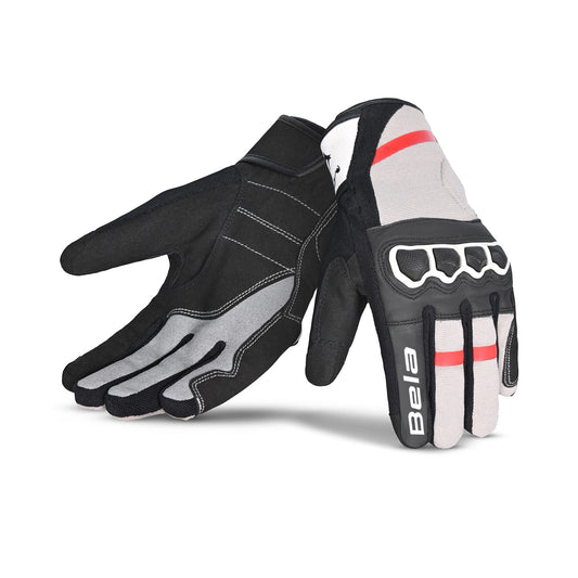 BELA TRACKER MEN GUANTI UOMO INVERNALI MOTO NERO/ROSSO/BIANCO – Yamoto.it