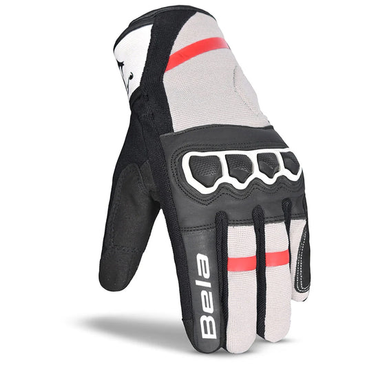 BELA TRACKER MEN GUANTI UOMO INVERNALI MOTO NERO/ROSSO/BIANCO – Yamoto.it